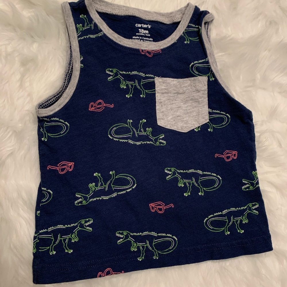 Toddler dinosaur tank top